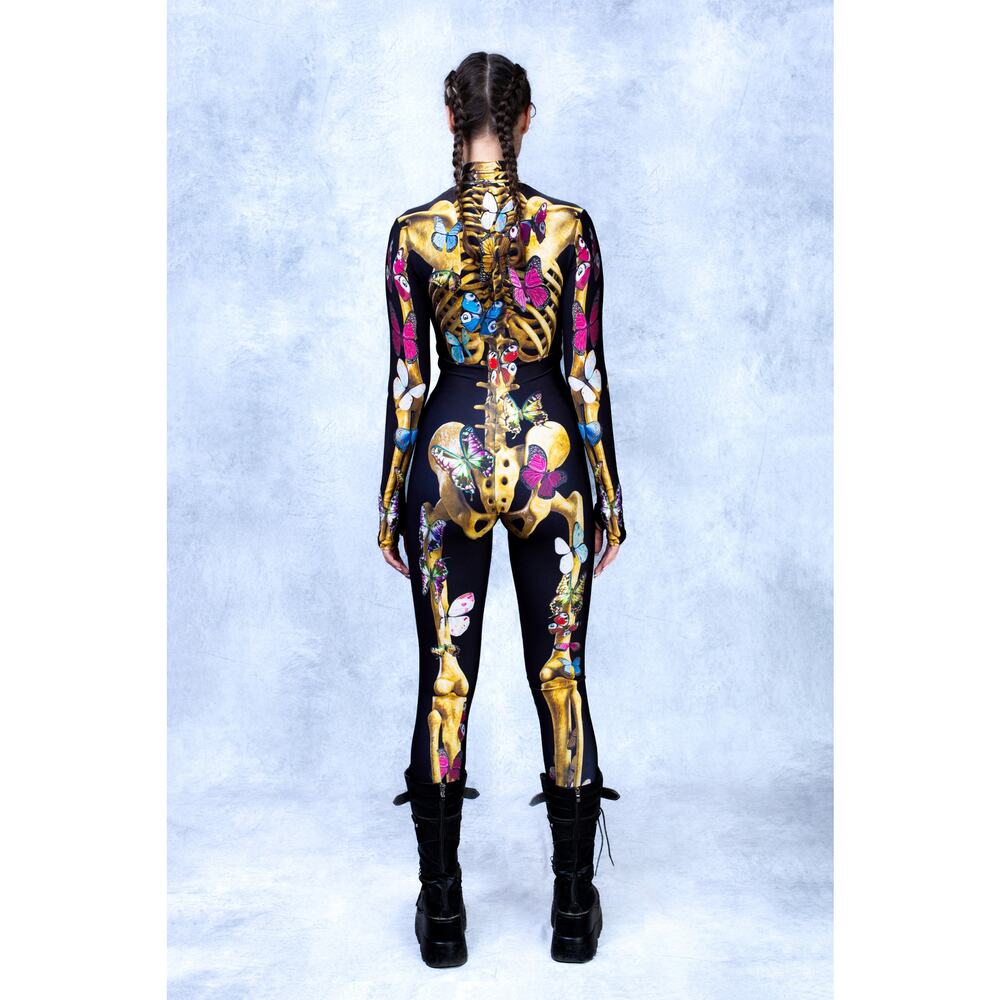 Candy Catz Bodysuit Catsuit Festival Outfit Size L - Picture 2 of 14